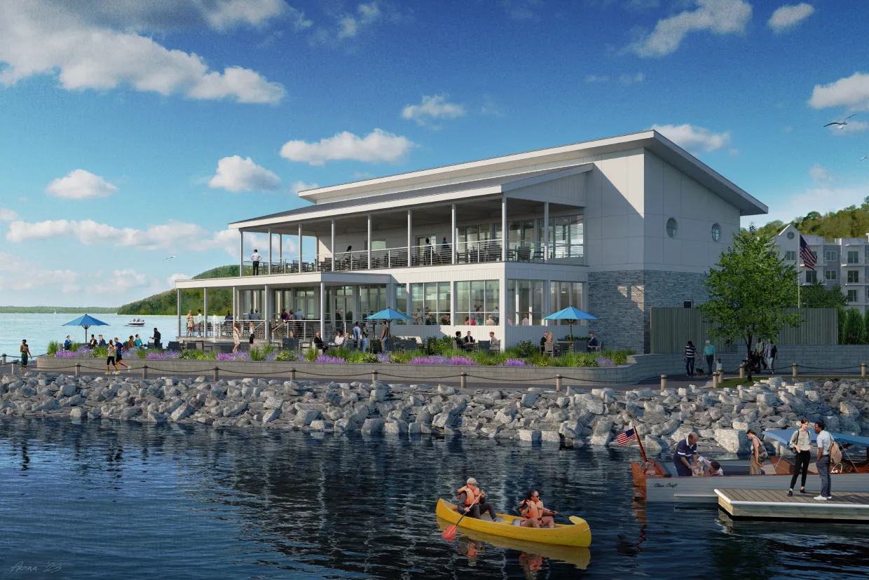 Future Waterfront Restaurant at the point in Admirals Cove