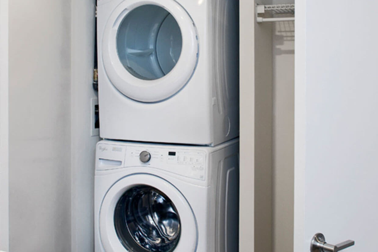 Front-Loading Washer & Dryer in Unit