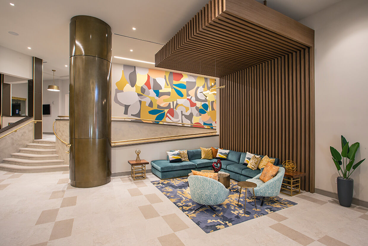 Elegant Art Inspired Lobby