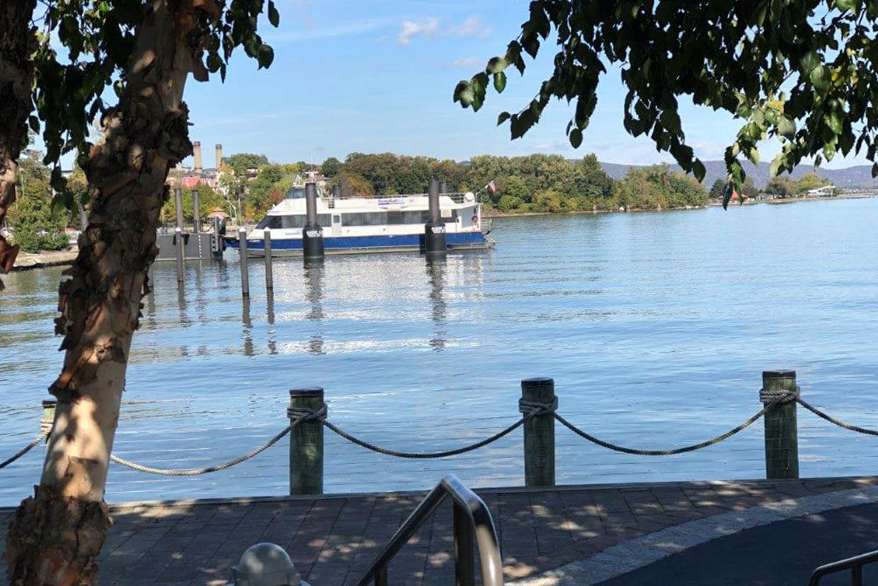 The NY Waterways Ferry to the Ossining Metro-North Station is at your doorstep