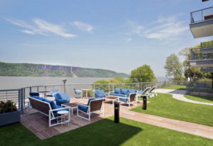 A view of the Hudson River from 1177 at Greystone in Yonkers